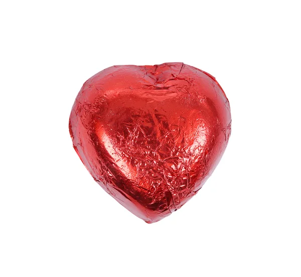 Heart chocolate isolated on white Stock Image