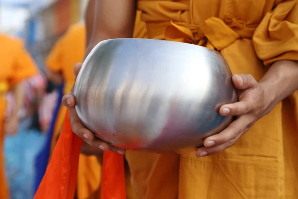 Buddhist monk's alms bowl — Stock Photo, Image