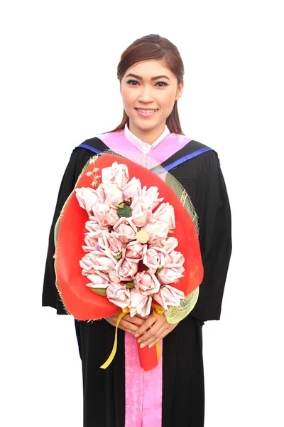 Graduación mujeres desgaste traje de grado —  Fotos de Stock