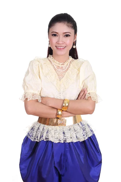 Donna che indossa tipico abito thai — Foto Stock