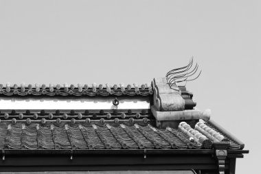 geleneksel Japon çatısı