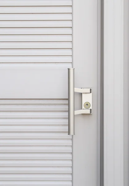 Knob on white door — Stock Photo, Image