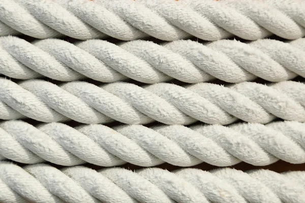 White rough rope texture — Stock Photo, Image