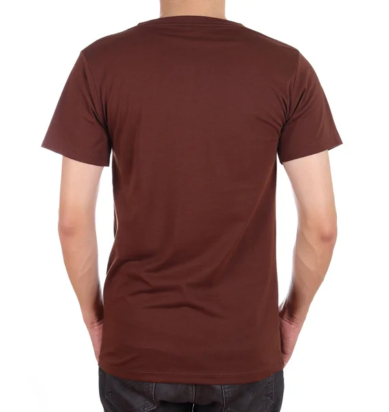 Puste t-shirt na człowieka (tyłu obudowy) — Zdjęcie stockowe