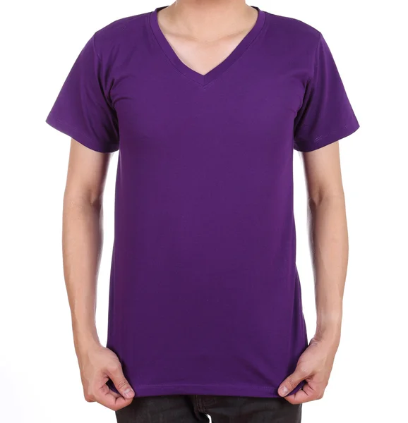 Blank t-shirt on man — Stock Photo, Image