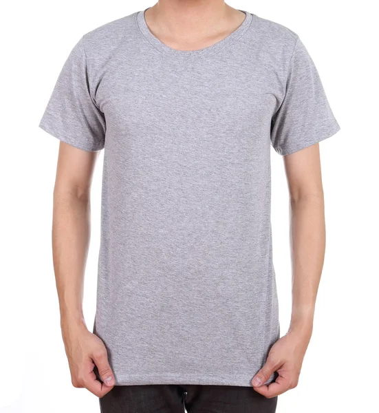 Prázdné tričko na člověka — Stock fotografie