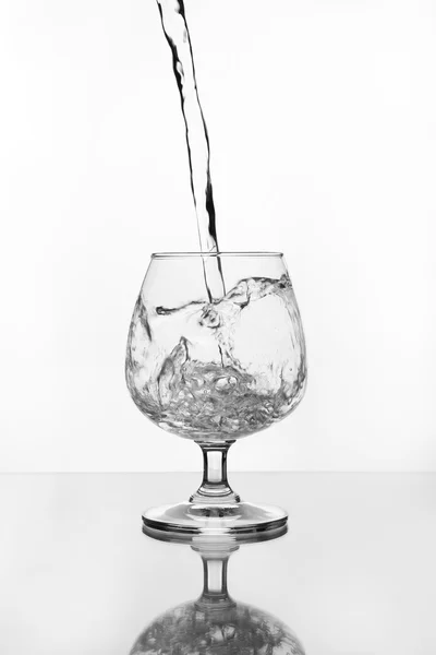 Bicchiere di vino con acqua — Foto Stock