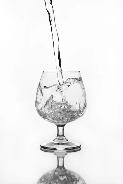 Bicchiere di vino con acqua — Foto Stock