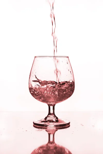 Bicchiere di vino con acqua — Foto Stock