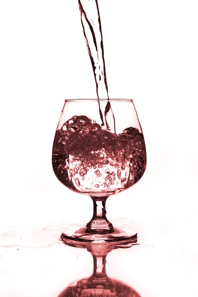 물으로 와인 글라스 — 스톡 사진