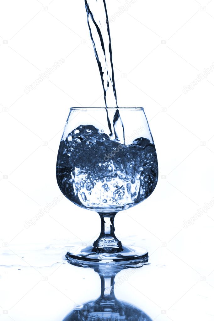 wine glass with water