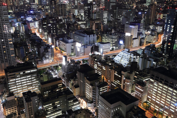 Tokyo cityscape at night