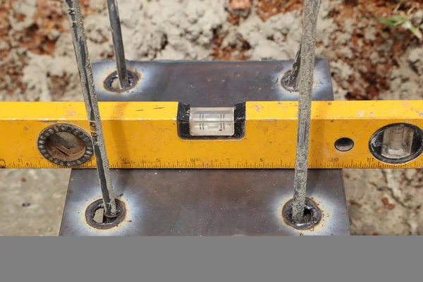 Düzey ölçer inşaat denetleme — Stok fotoğraf