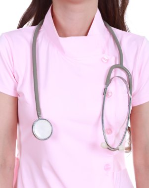 steteskop ile hemşire