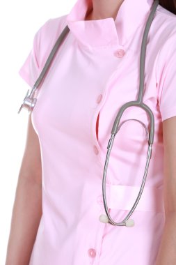 steteskop ile hemşire