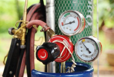 Kaynak gaz silindir basınç göstergesi