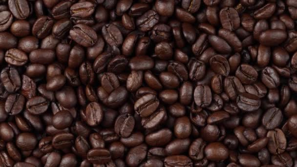 Pörkölt Kávébab Forgó Magvak Kávé — Stock videók