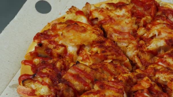 Dilimlenmiş Pizza Dilimleri Alıyorum — Stok video