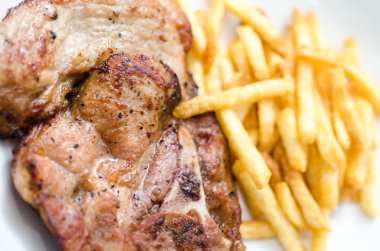 befsztyk stek z frytkami