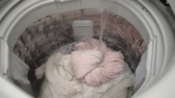 Máquina de lavar roupa — Vídeo de Stock
