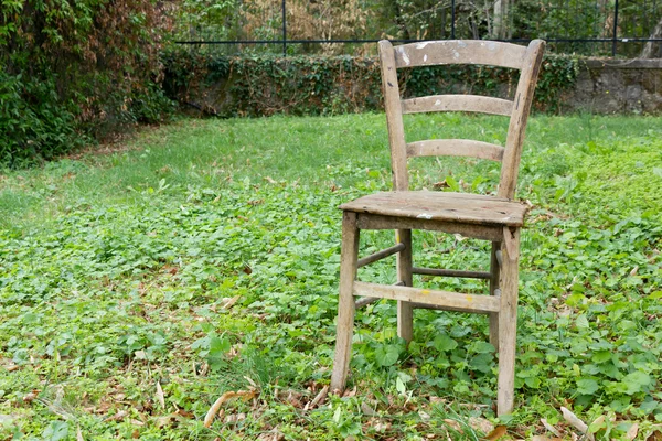 Old Chair on the Grass — 图库照片