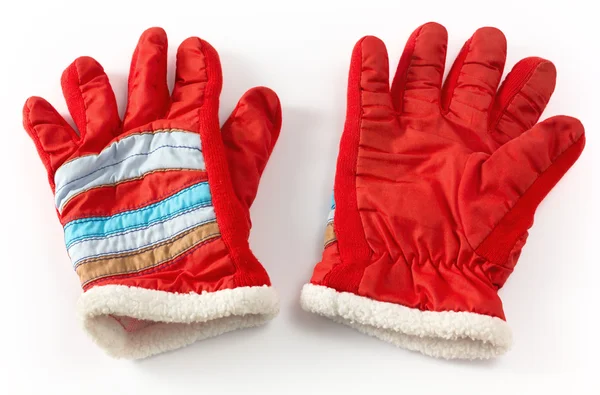 Winter rode handschoenen — Stockfoto