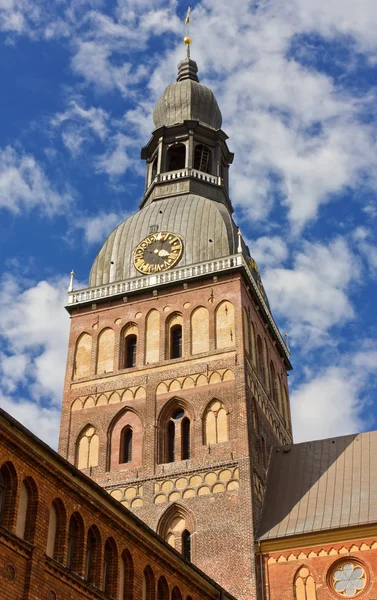 Belfry of the Lutheran Cathedral in Riga — Stock Photo, Image