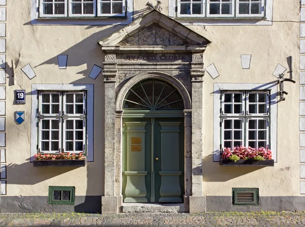 Facade of Historical Building in Riga — Stock Photo, Image