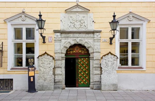 Dům bratrstva černé tečky v Tallinnu — Stock fotografie
