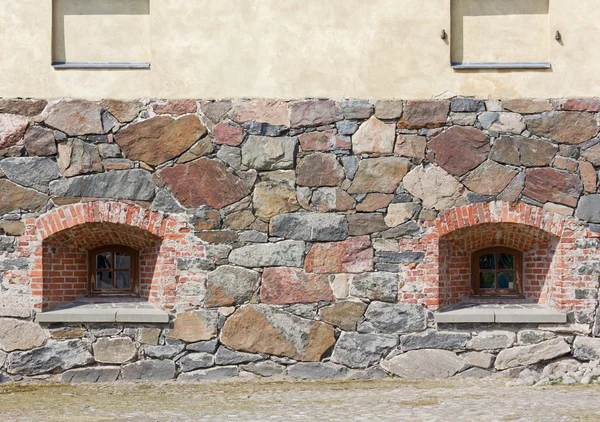 Close-up na fachada de um edifício histórico — Fotografia de Stock