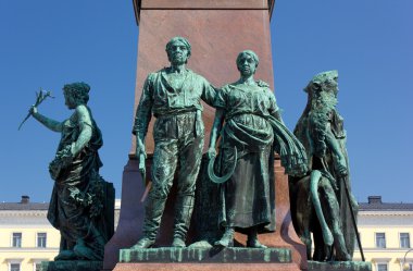alexander II anıtı Helsinki yakın çekim