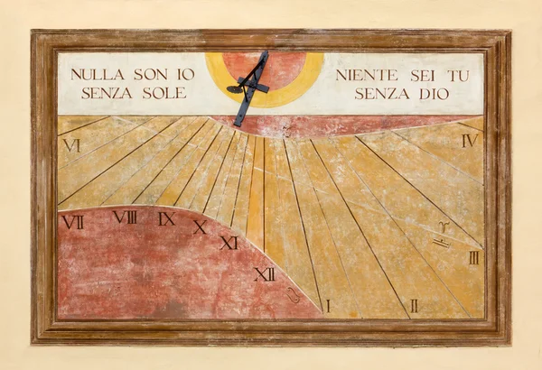 Sundial With a Religious Theme — Stock Photo, Image