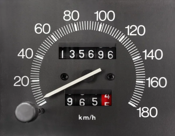 Compteur de vitesse automobile et compteur kilométrique — Photo