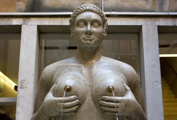 Göğüsleri Treviso Çeşmesi — Stok fotoğraf