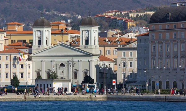 Triests Uferpromenade — Stockfoto