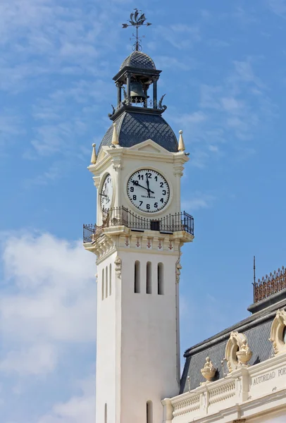 Věž přístavní správy budovy ve Valencii — Stock fotografie
