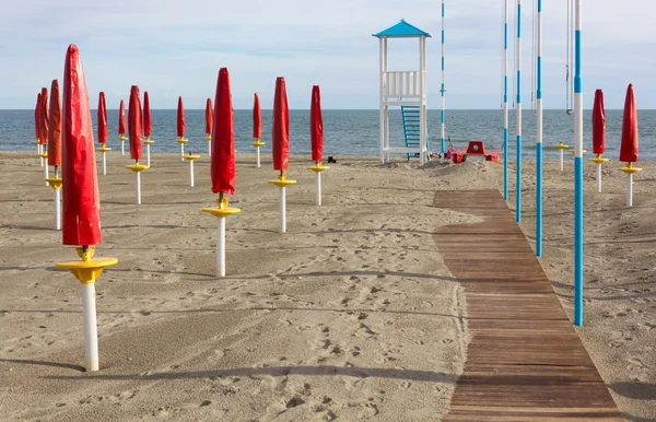 Praia de areia vazia — Fotografia de Stock