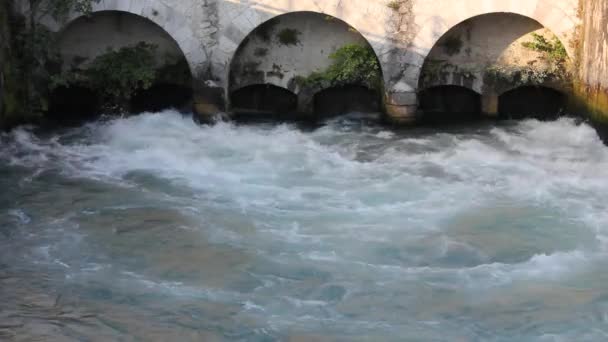 Detail of a River Lock — Stock Video