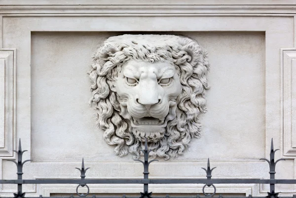 Cabeza de león Alto relieve — Foto de Stock
