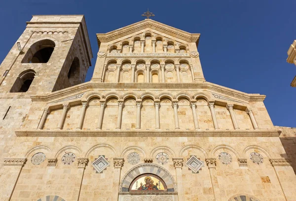 Fachada Ricamente Decorada Catedral Santa Maria Assunta Cagliari Itália — Fotografia de Stock