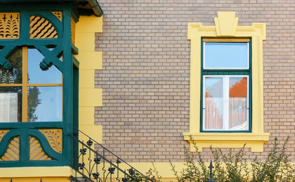 Keszthely Hungary April 2022 Detail Peculiar Architecture House Exterior — Stockfoto