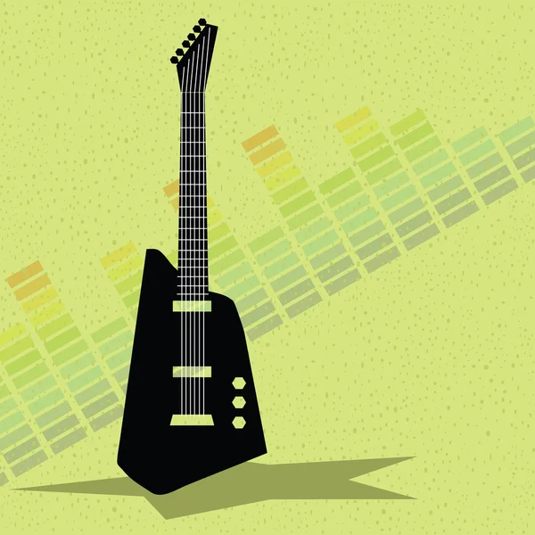 Equalizer'ı ve gitar arka plan
