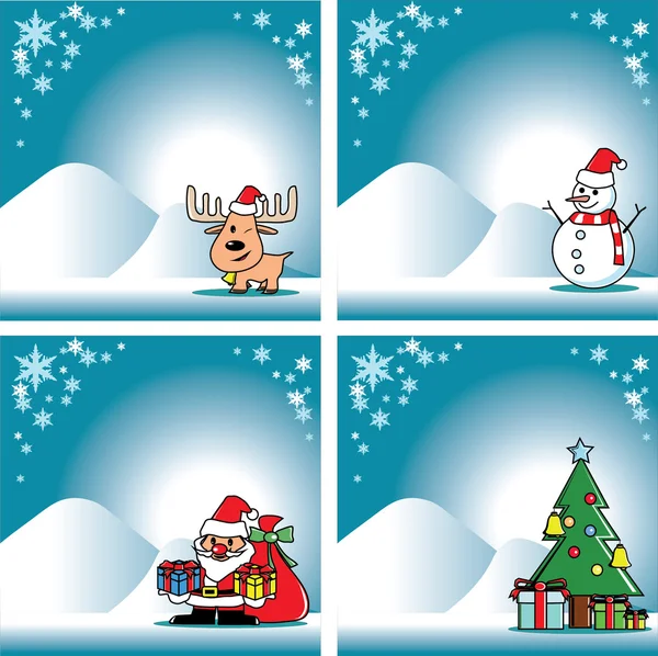 Noel kartı şablonu vektör