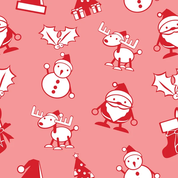 Simple Navidad sin costuras vector de fondo — Archivo Imágenes Vectoriales