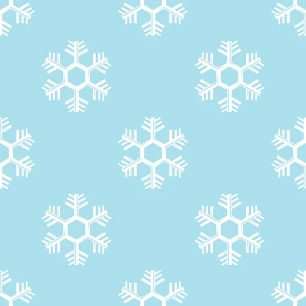 Seamless snowflake background vector — Stock Vector