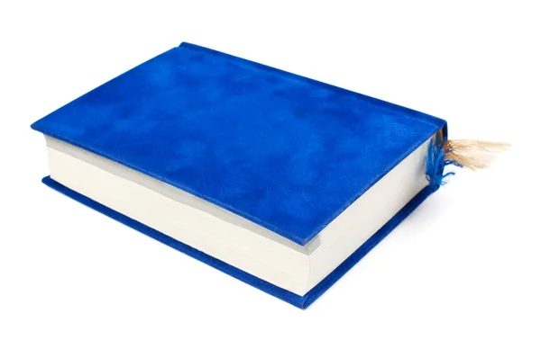Blue Book White Background — Stock Photo, Image