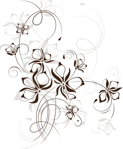 Jahrgang floralen Hintergrund, Vektor-Illustration — Stockvektor