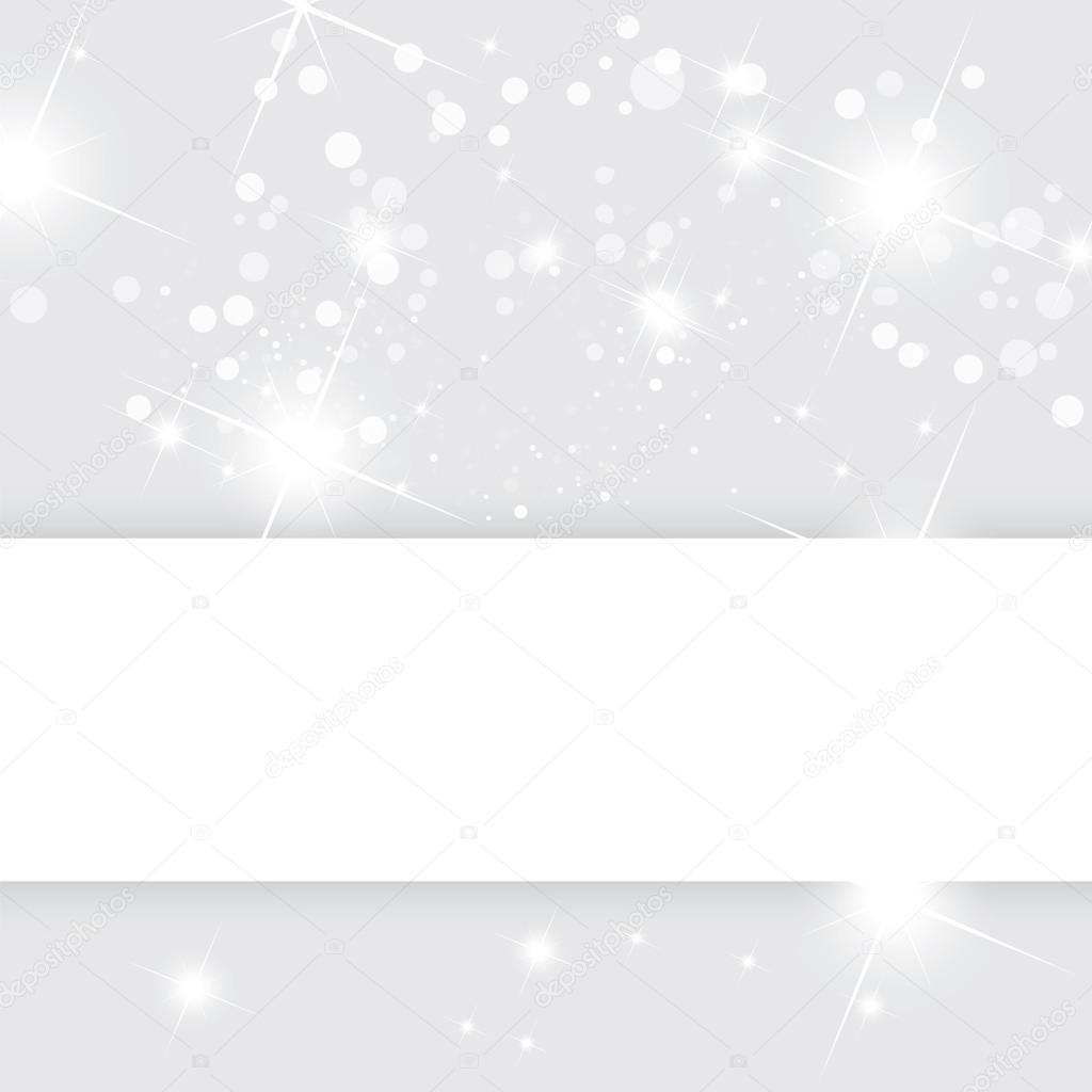 Silver abstract vector background, Christmas template