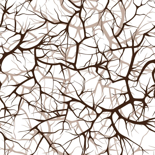 Seamless pattern, interlacing of branches Vector Graphics