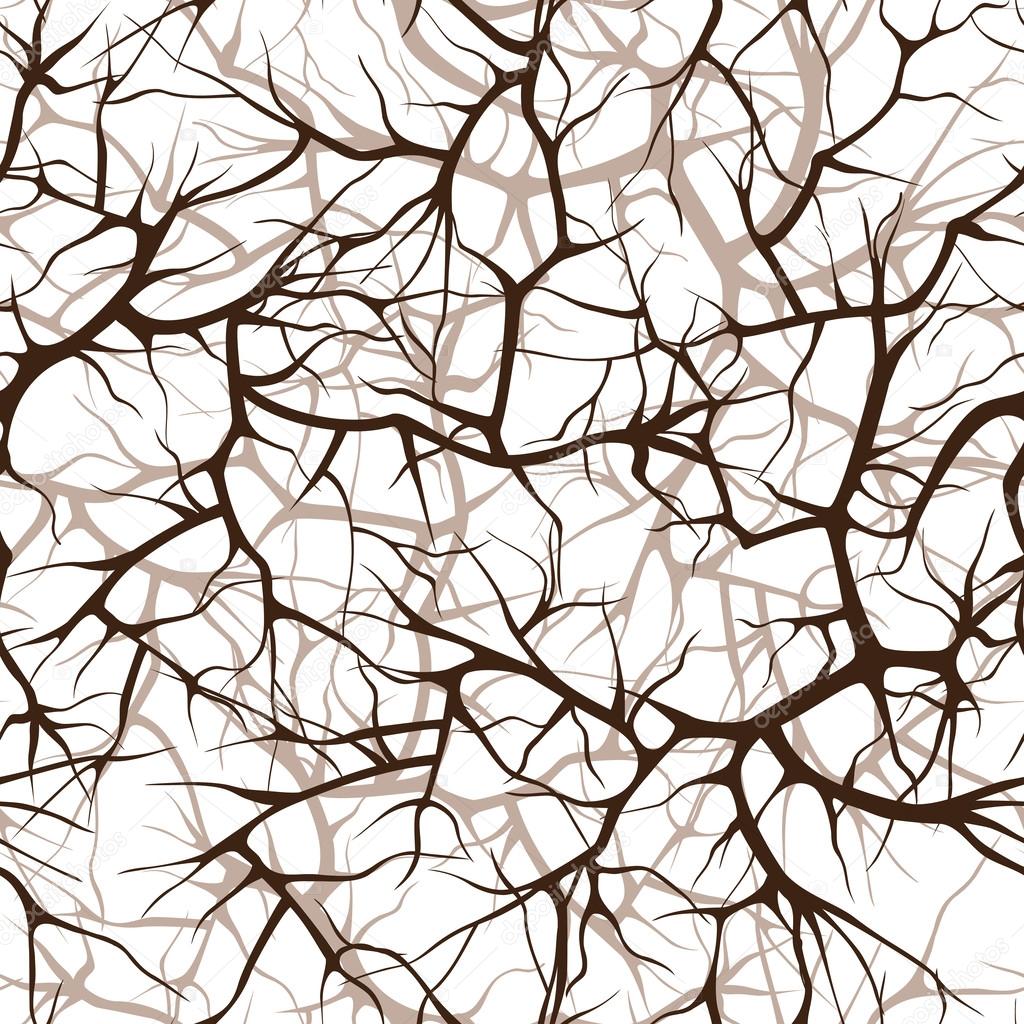 seamless pattern, interlacing of branches